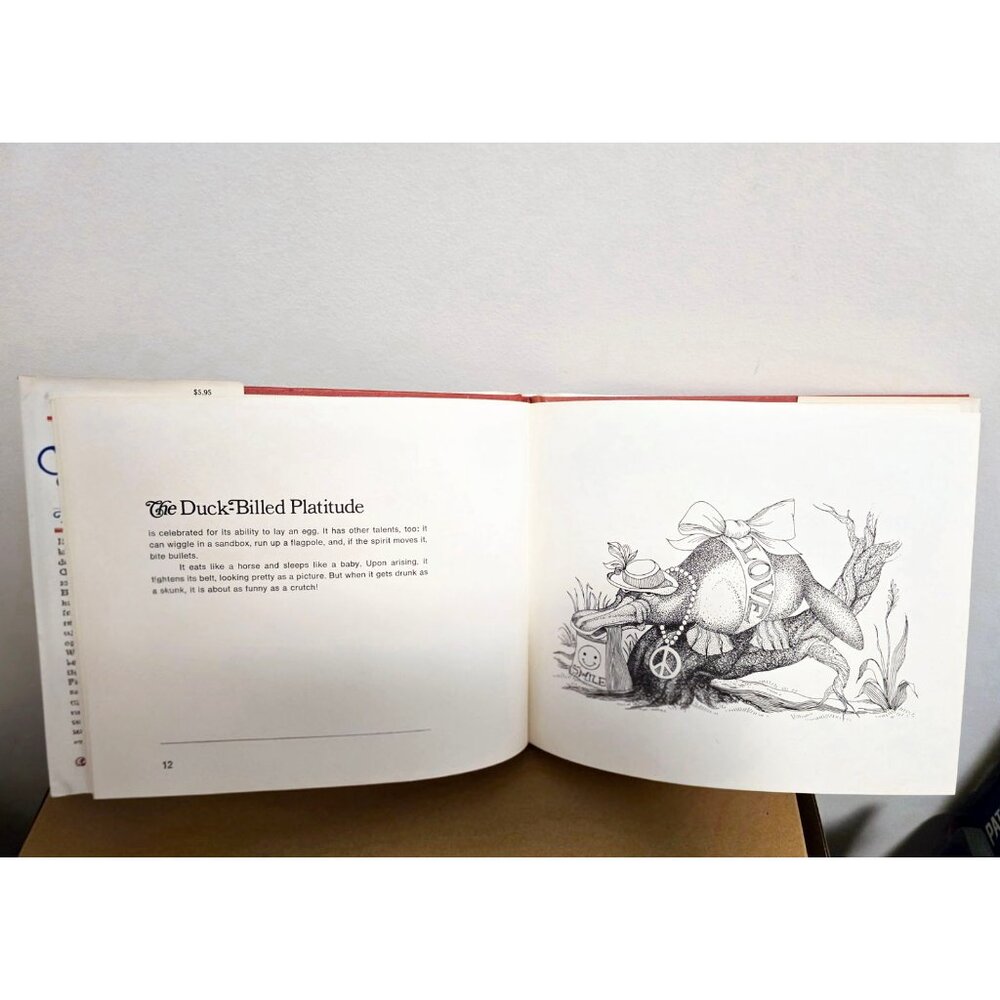The American Bestiary by Anne Folsom 1976 1st Edition HC DJ Vintage Humor 70s - Picture 5 of 9